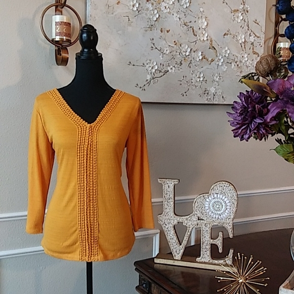 ๐๐ Carolyn Taylor 3/4 Sleeves Tunic Top. Size S. ๐๐ - Picture 10 of 17